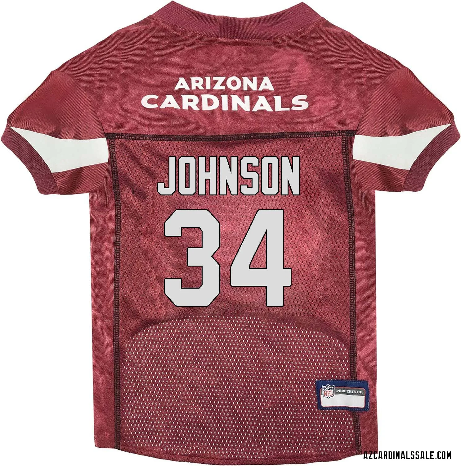 David Johnson No 34 Arizona Cardinals Dog Red Jersey