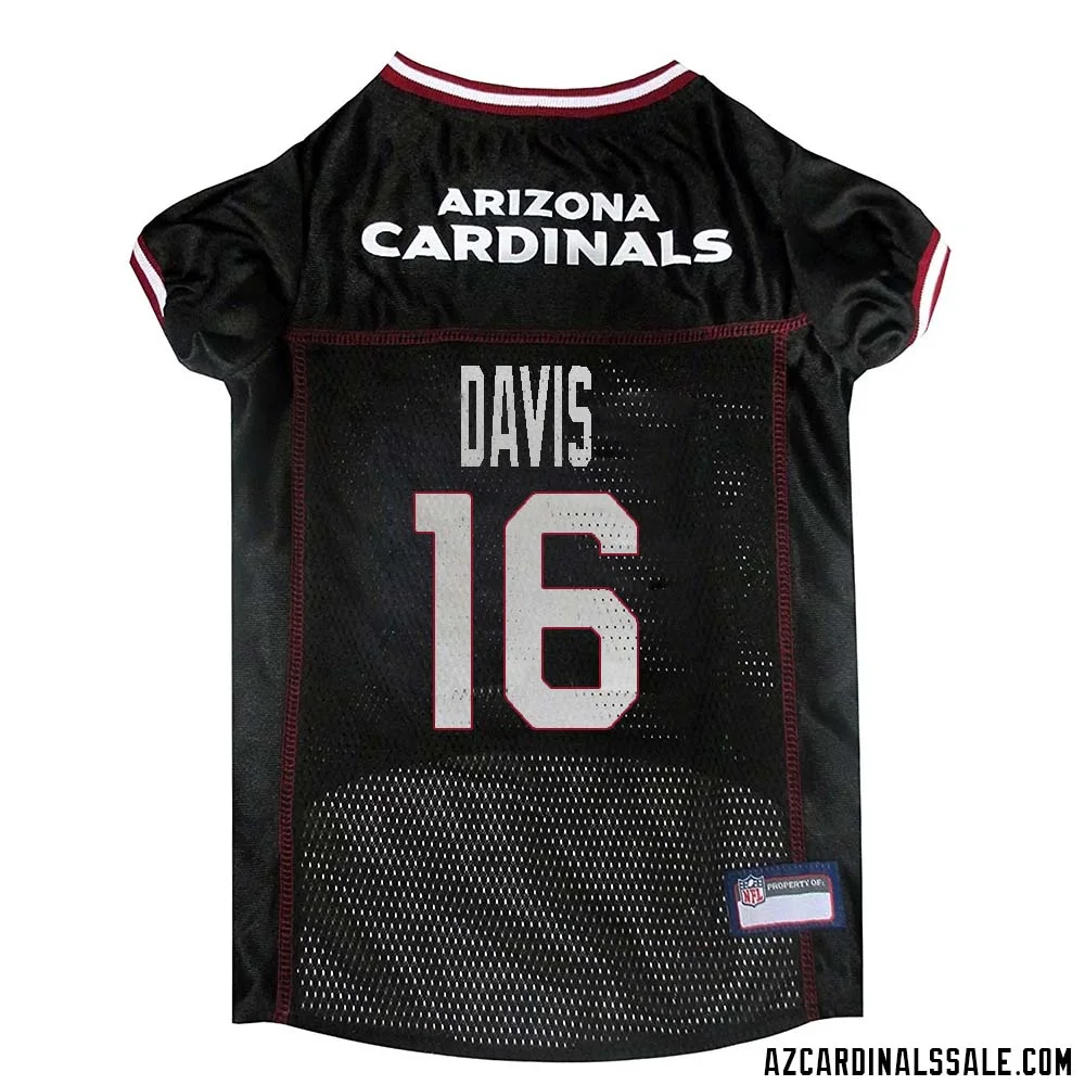 Davion Davis No 16 Arizona Cardinals Dog Black Jersey 1