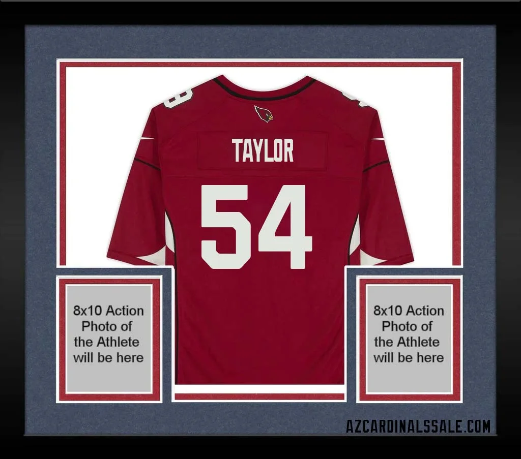 Davion Taylor No 54 Arizona Cardinals Autographed Red Game Jersey