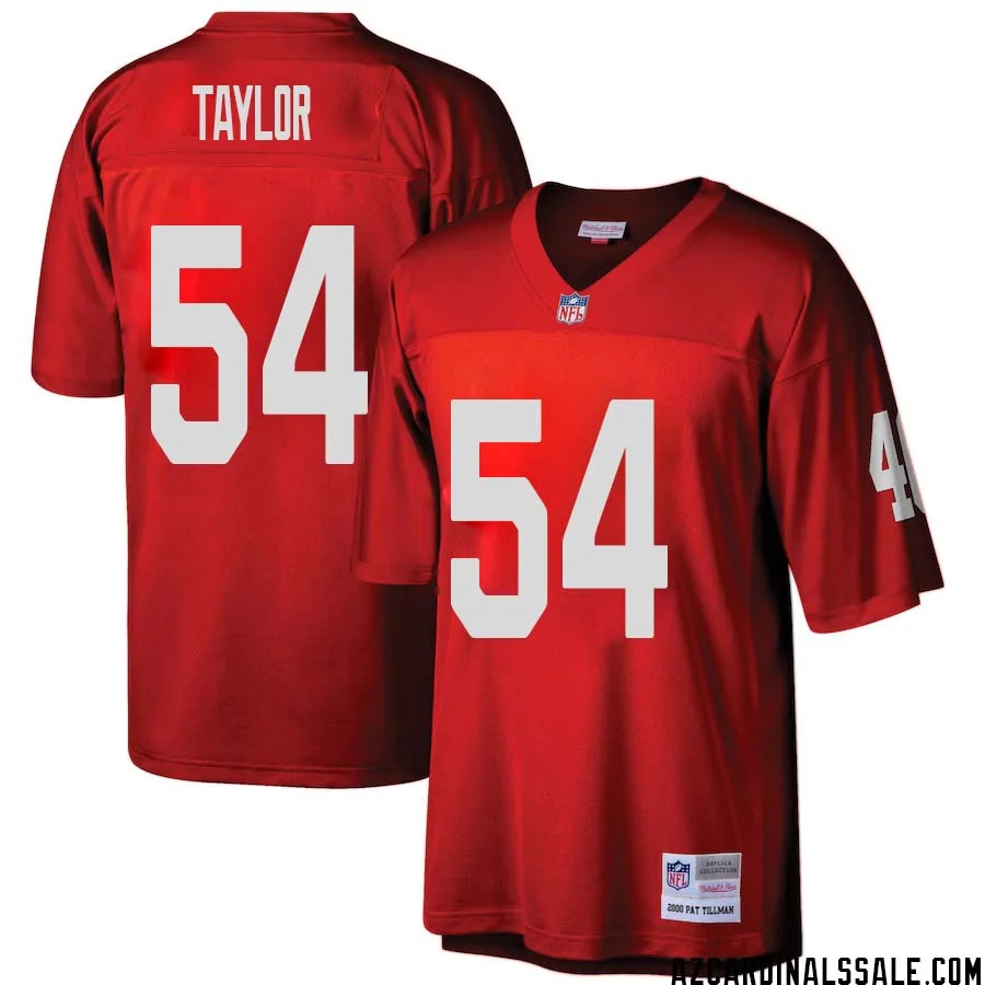 Davion Taylor No 54 Arizona Cardinals Mitchell Ness Big Tall 2000 Retired Player Replica Jersey Red