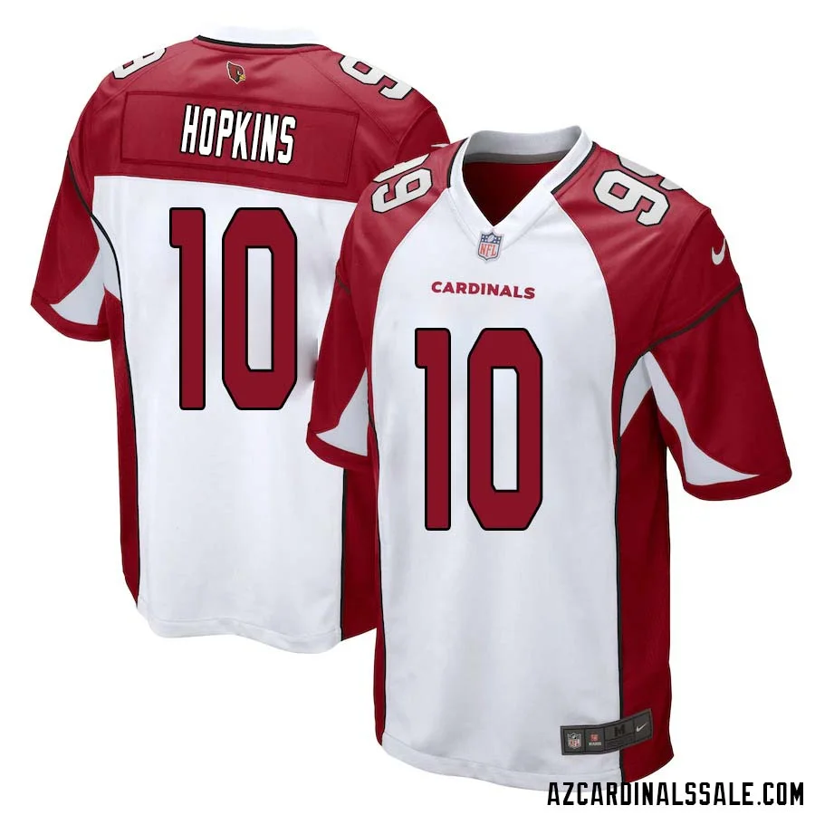 DeAndre Hopkins No 10 Arizona Cardinals Away Game Jersey Cardinal for Men