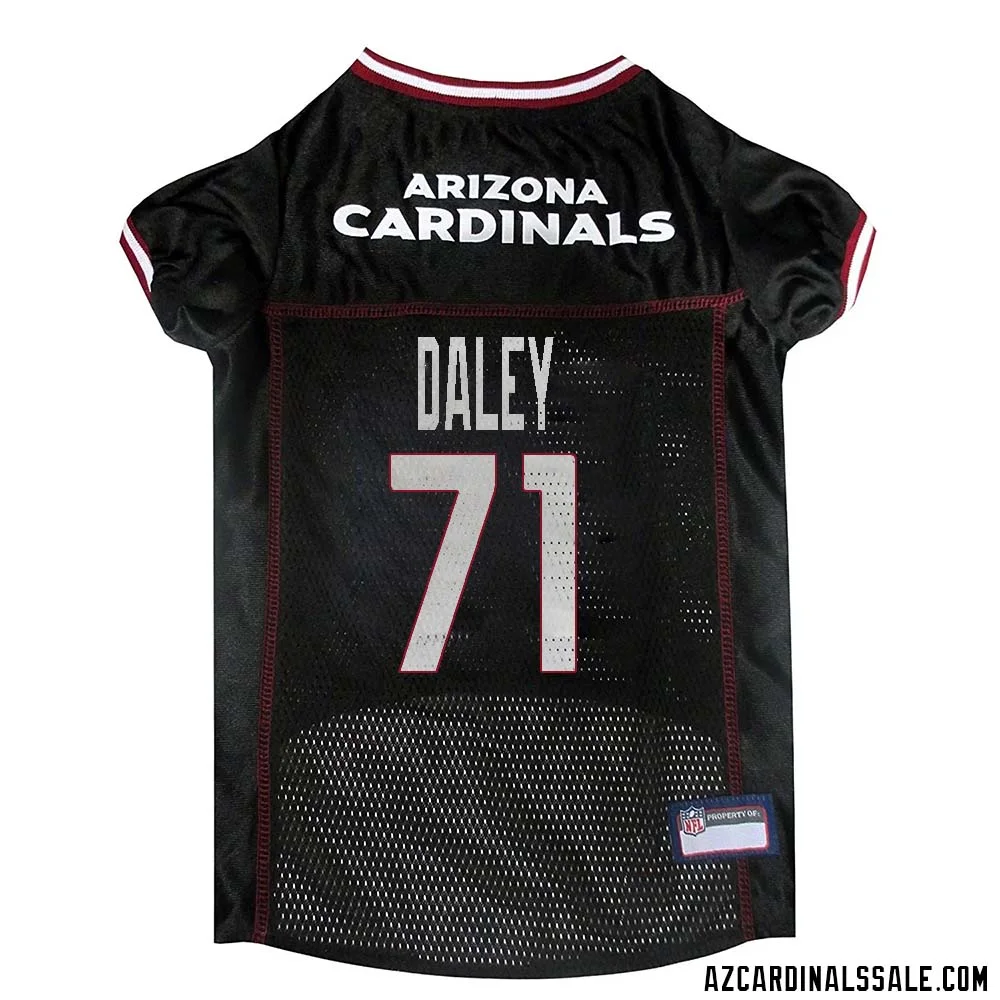 Dennis Daley No 71 Arizona Cardinals Dog Black Jersey 1