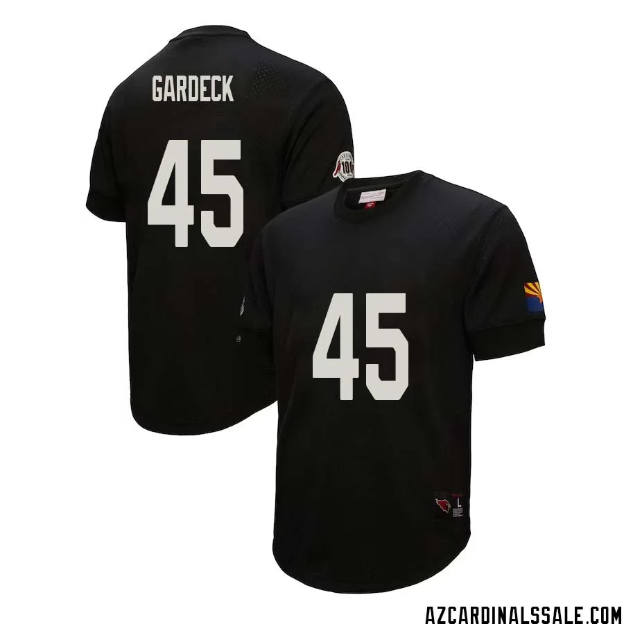 Dennis Gardeck No 45 Arizona Cardinals Mitchell Ness Retired Player Name Number Mesh Top Black