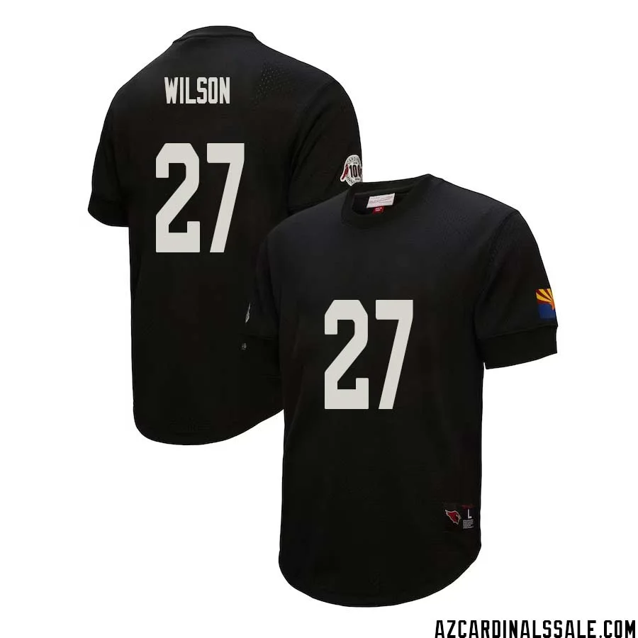 Divaad Wilson No 27 Arizona Cardinals Mitchell Ness Retired Player Name Number Mesh Top Black