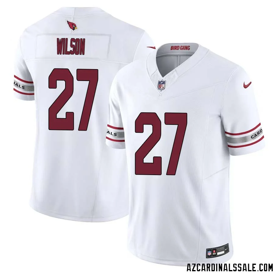 Divaad Wilson No 27 Arizona Cardinals Vapor F.U.S.E. Limited Jersey White 1