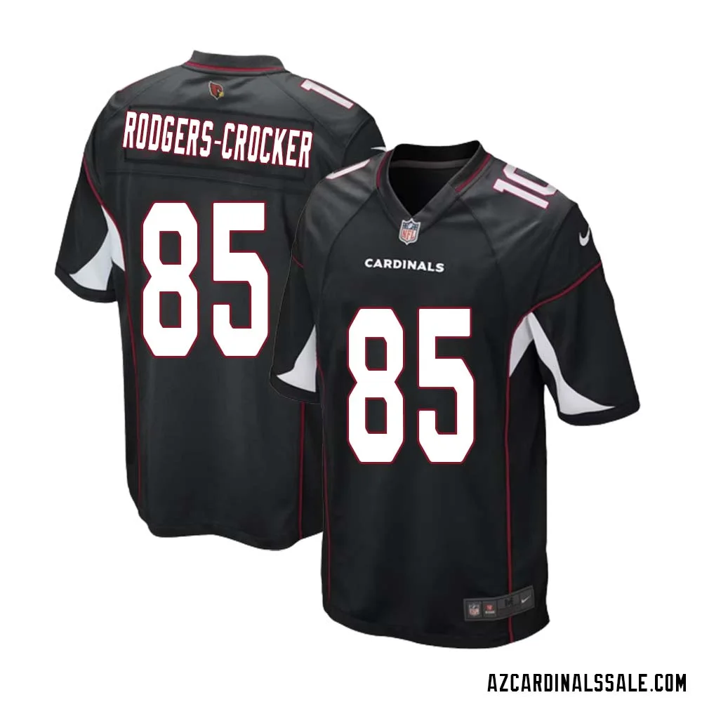 Dominique Rodgers Crocker No 85 Arizona Cardinals Black Alternate Game Jersey Cardinal for Men