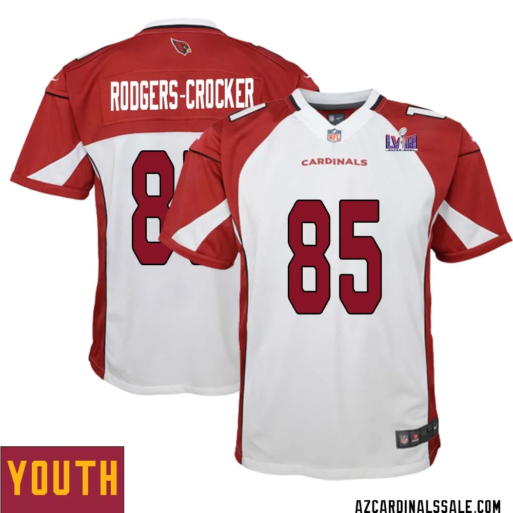 Dominique Rodgers Crocker No 85 Arizona Cardinals Super Bowl LVIII Away Game Jersey Cardinal for Youth
