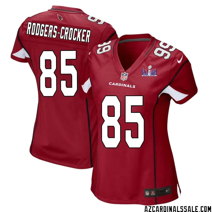 Dominique Rodgers Crocker No 85 Arizona Cardinals Super Bowl LVIII Home Game Jersey Cardinal for Women