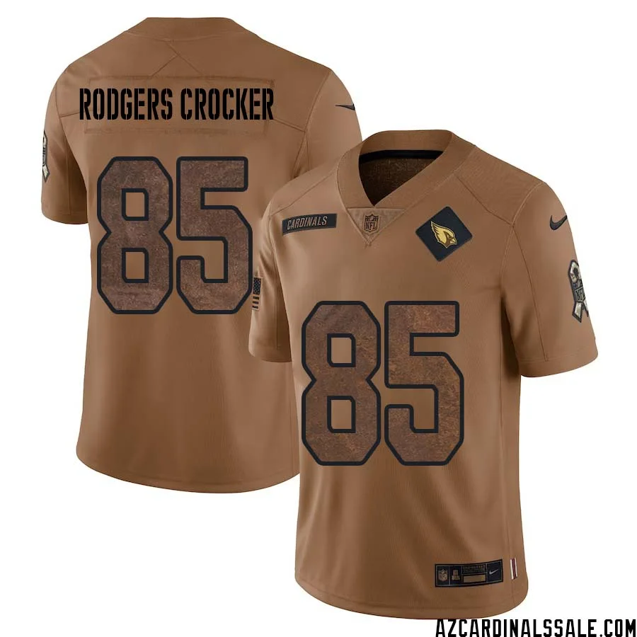 Dominique Rodgers Crocker No 85 Men Brown Arizona Cardinals 2023 Salute To Service Retired Player Limited Jersey