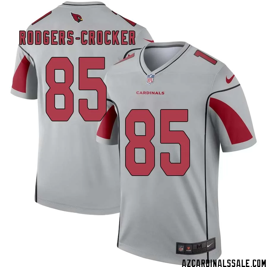 Dominique Rodgers Crocker No 85 Men Silver Arizona Cardinals Inverted Legend Jersey 1