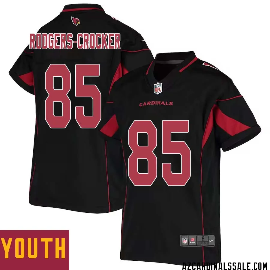 Dominique Rodgers Crocker No 85 Youth Black Arizona Cardinals Color Rush Vapor Limited Jersey