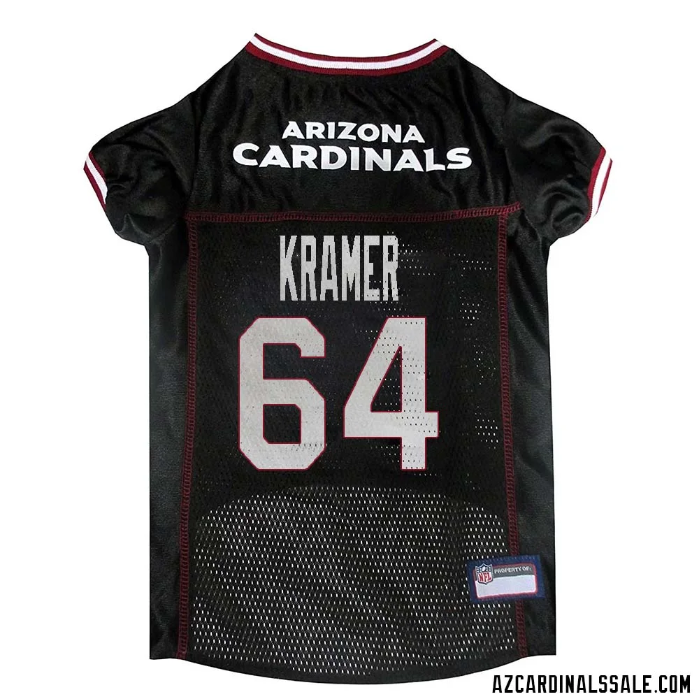 Doug Kramer No 64 Arizona Cardinals Dog Black Jersey