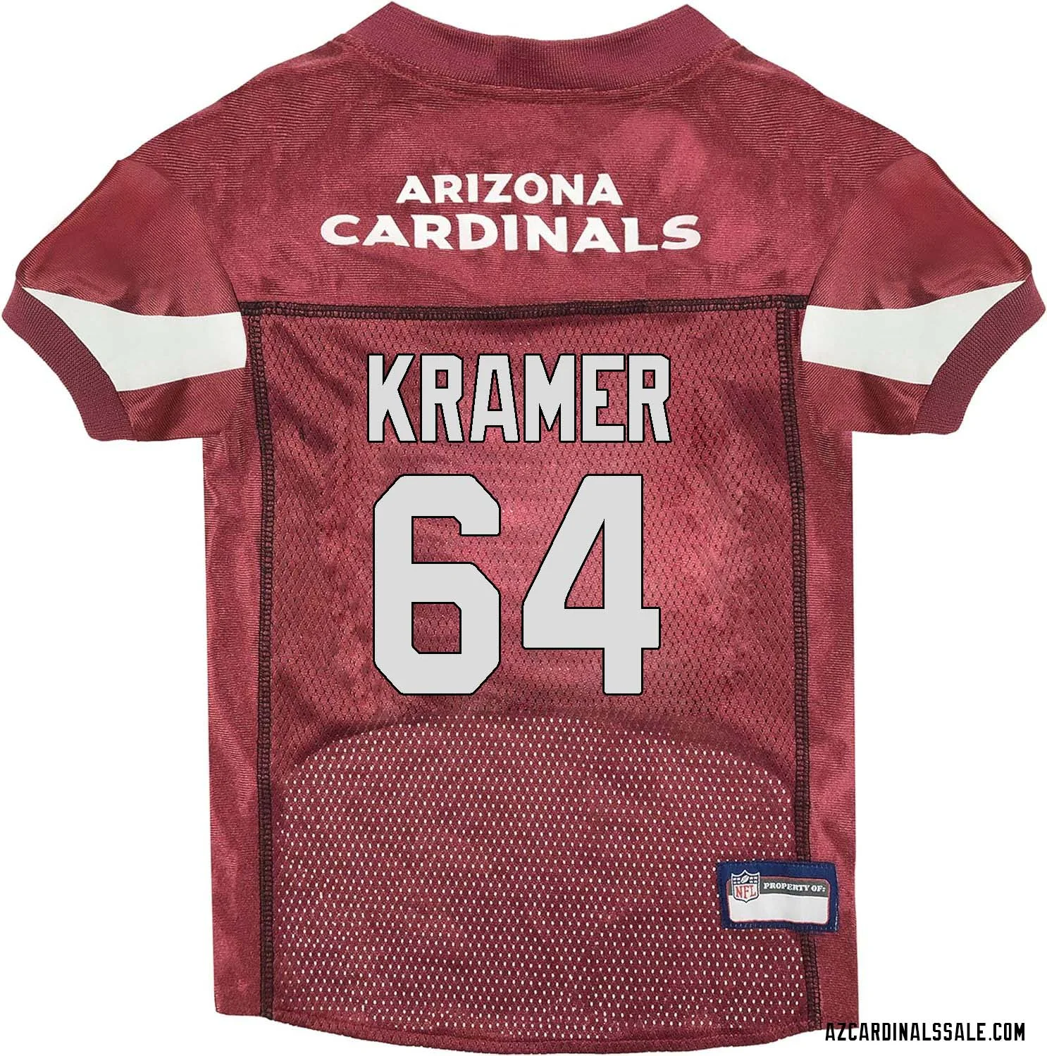 Doug Kramer No 64 Arizona Cardinals Dog Red Jersey
