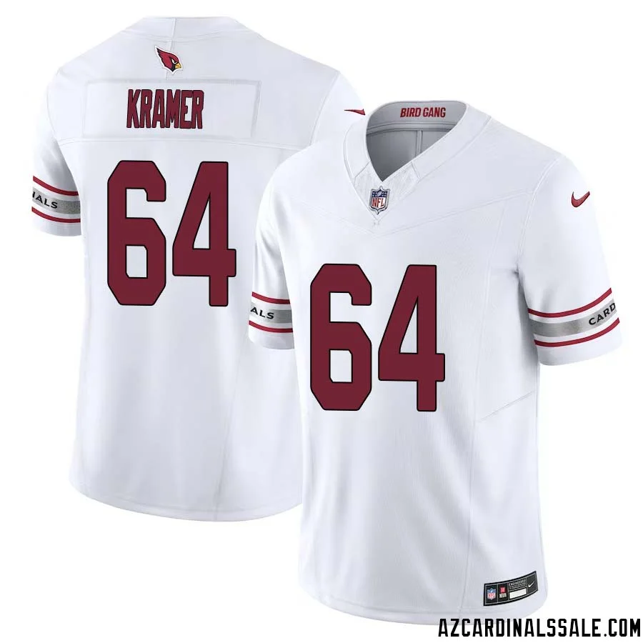 Doug Kramer No 64 Arizona Cardinals Vapor F.U.S.E. Limited Jersey White