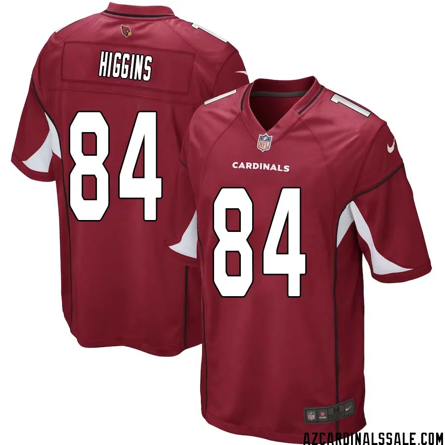 Elijah Higgins No 84 Arizona Cardinals Home Game Jersey Cardinal for Men 1