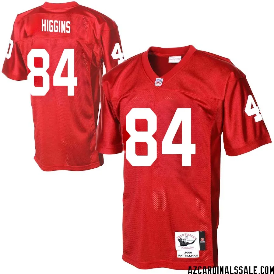 Elijah Higgins No 84 Men Arizona Cardinals Mitchell Ness Cardinal Authentic Throwback Jersey