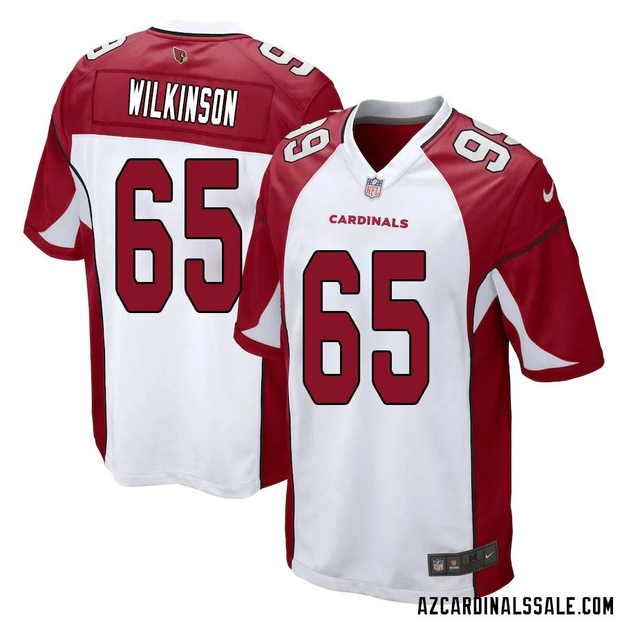 Elijah Wilkinson No 65 Arizona Cardinals Away Game Jersey Cardinal for Men 1