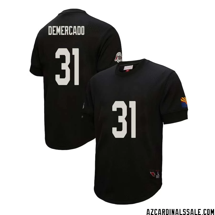 Emari Demercado No 31 Arizona Cardinals Mitchell Ness Retired Player Name Number Mesh Top Black