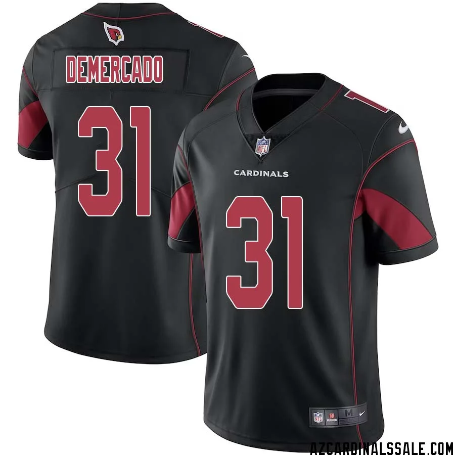 Emari Demercado No 31 Men Black Arizona Cardinals Color Rush Vapor Limited Jersey 1