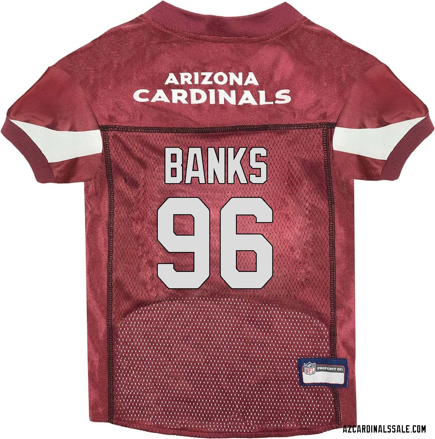 Eric Banks No 96 Arizona Cardinals Dog Red Jersey 1