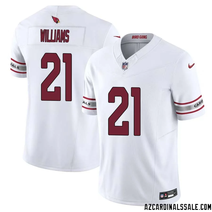 Garrett Williams No 21 Arizona Cardinals Vapor F.U.S.E. Limited Jersey White 1
