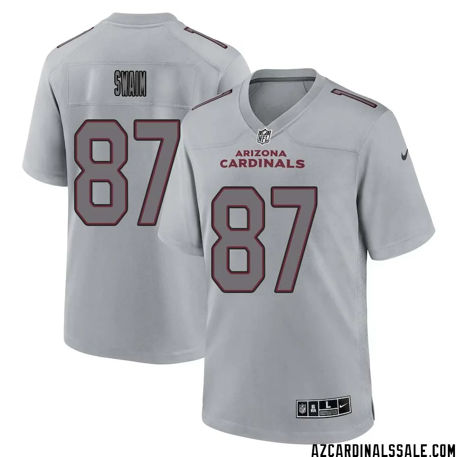 Geoff Swaim No 87 Men Arizona Cardinals Gray Atmosphere Fashion Game Jersey 1