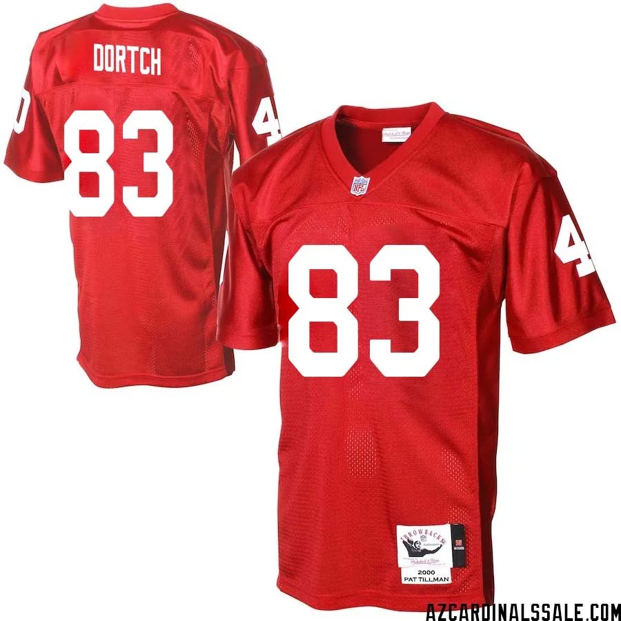 Greg Dortch No 83 Men Arizona Cardinals Mitchell Ness Cardinal Authentic Throwback Jersey 1
