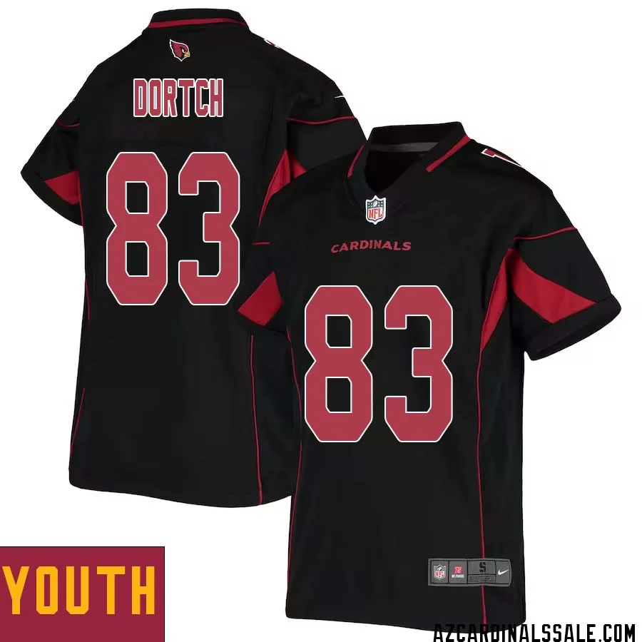 Greg Dortch No 83 Youth Black Arizona Cardinals Color Rush Vapor Limited Jersey 1