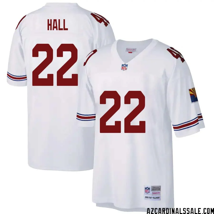 Hassan Hall No 22 Arizona Cardinals Mitchell Ness Big Tall 2000 Retired Player Replica Jersey White 1