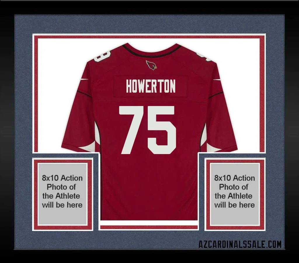 Hayden Howerton No 75 Arizona Cardinals Autographed Red Game Jersey