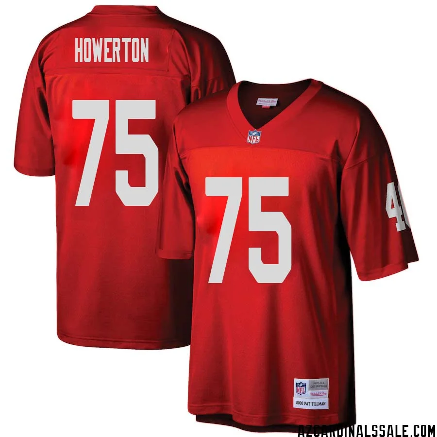 Hayden Howerton No 75 Arizona Cardinals Mitchell Ness Big Tall 2000 Retired Player Replica Jersey Red