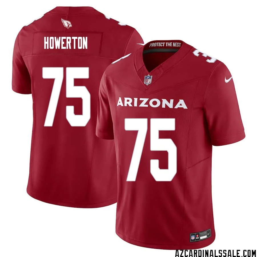 Hayden Howerton No 75 Arizona Cardinals Vapor F.U.S.E. Limited Jersey Red