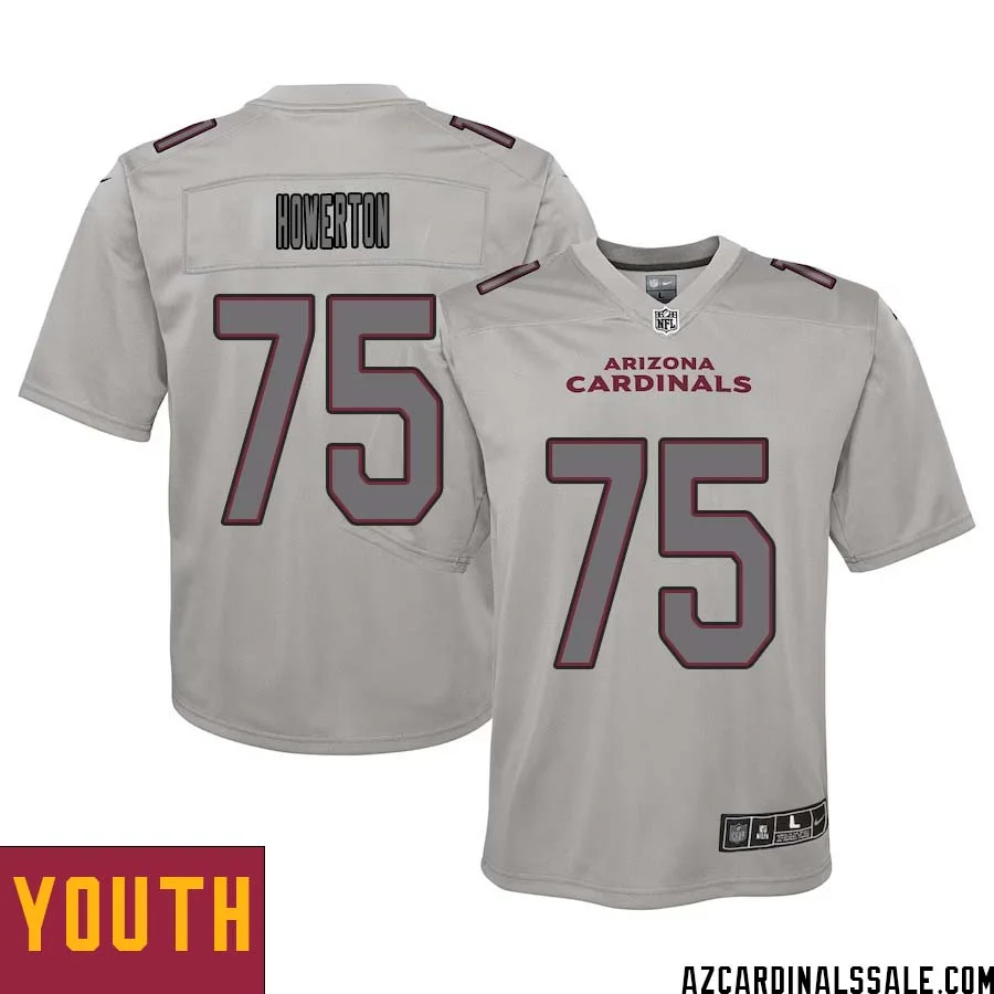 Hayden Howerton No 75 Youth Arizona Cardinals Gray Atmosphere Fashion Game Jersey 1