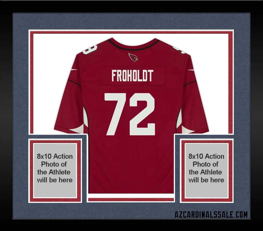 Hjalte Froholdt No 72 Arizona Cardinals Autographed Red Game Jersey
