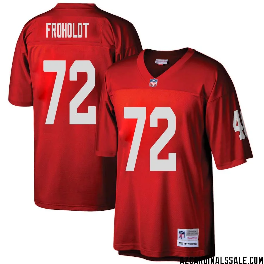 Hjalte Froholdt No 72 Arizona Cardinals Mitchell Ness Big Tall 2000 Retired Player Replica Jersey Red 1