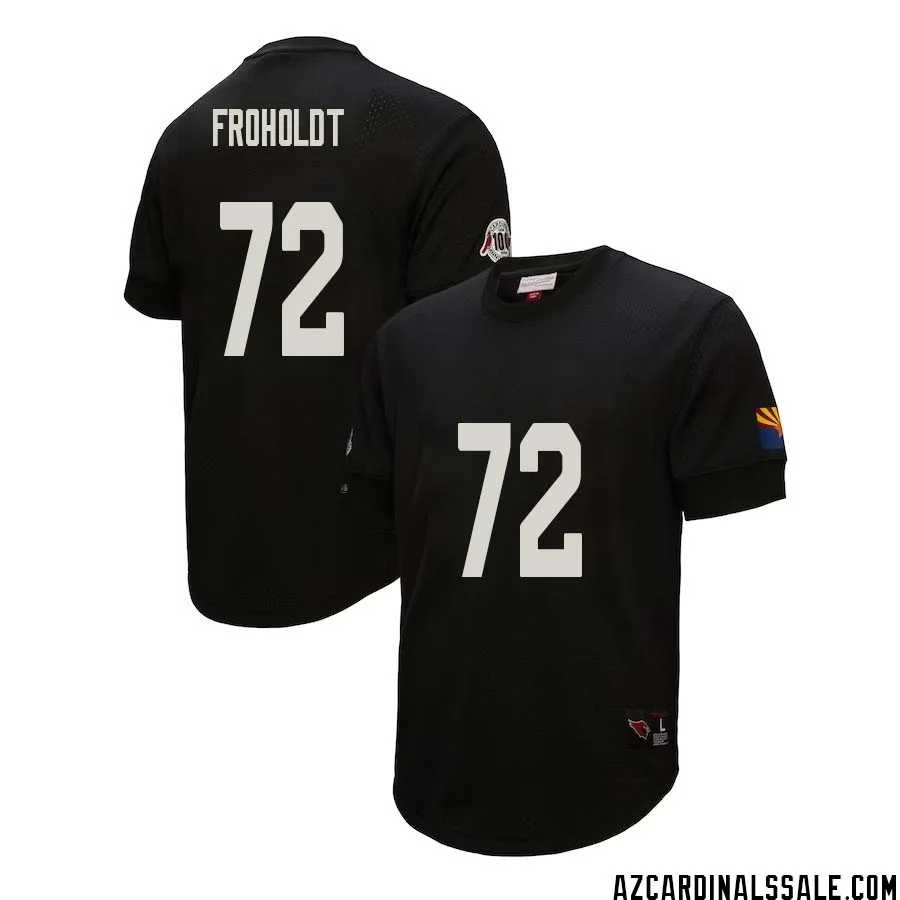 Hjalte Froholdt No 72 Arizona Cardinals Mitchell Ness Retired Player Name Number Mesh Top Black