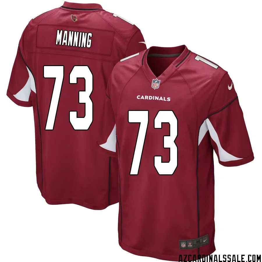 Ilm Manning No 73 Arizona Cardinals Home Game Jersey Cardinal for Men 1
