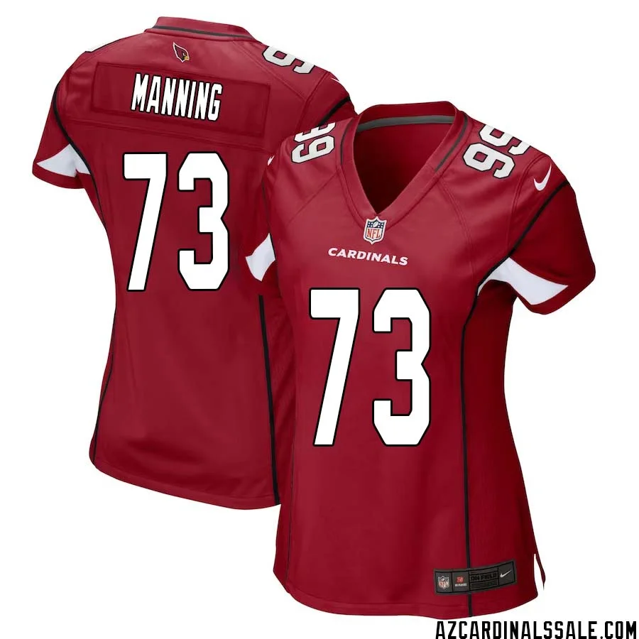 Ilm Manning No 73 Arizona Cardinals Home Game Jersey Cardinal for Women