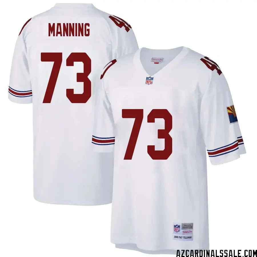 Ilm Manning No 73 Arizona Cardinals Mitchell Ness Big Tall 2000 Retired Player Replica Jersey White 1