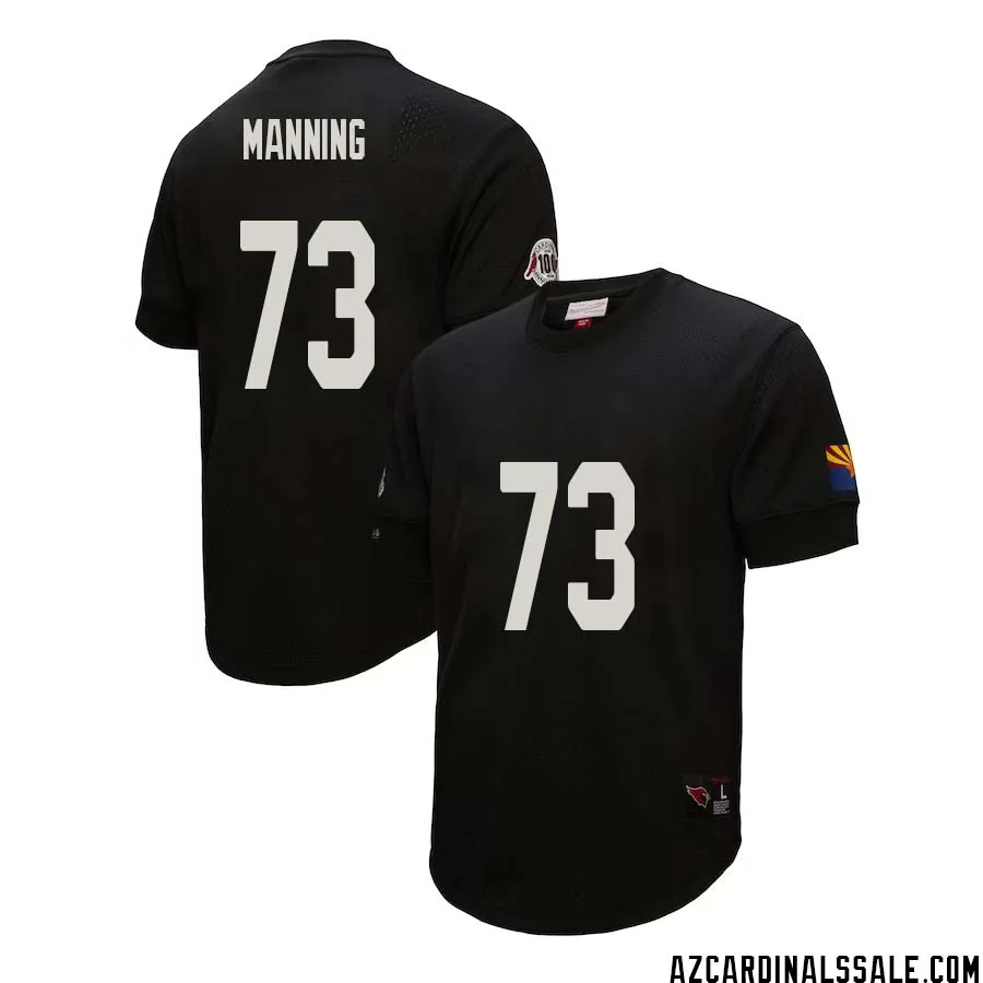Ilm Manning No 73 Arizona Cardinals Mitchell Ness Retired Player Name Number Mesh Top Black