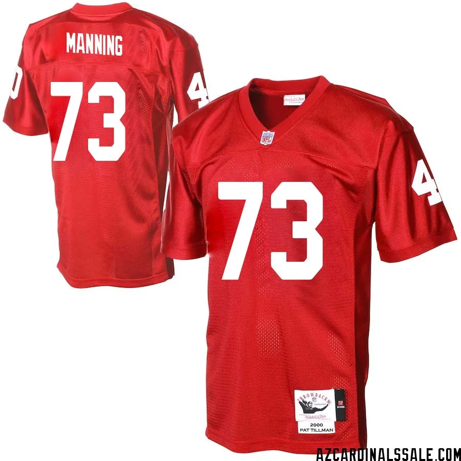 Ilm Manning No 73 Men Arizona Cardinals Mitchell Ness Cardinal Authentic Throwback Jersey