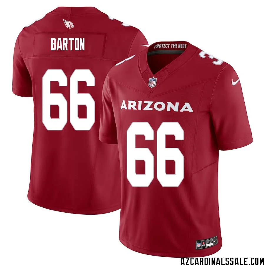 Jackson Barton No 66 Arizona Cardinals Vapor F.U.S.E. Limited Jersey Red 1