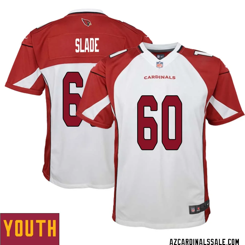 Jacob Slade No 60 Arizona Cardinals Away Game Jersey Cardinal for Youth