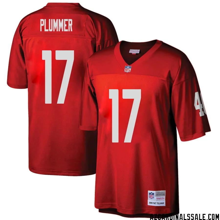 Jake Plummer No 17 Arizona Cardinals Mitchell Ness Big Tall 2000 Retired Player Replica Jersey Red 1
