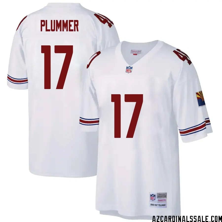 Jake Plummer No 17 Arizona Cardinals Mitchell Ness Big Tall 2000 Retired Player Replica Jersey White