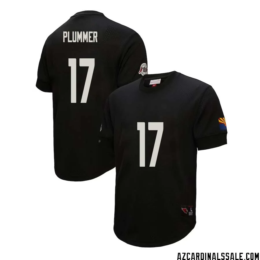 Jake Plummer No 17 Arizona Cardinals Mitchell Ness Retired Player Name Number Mesh Top Black 1