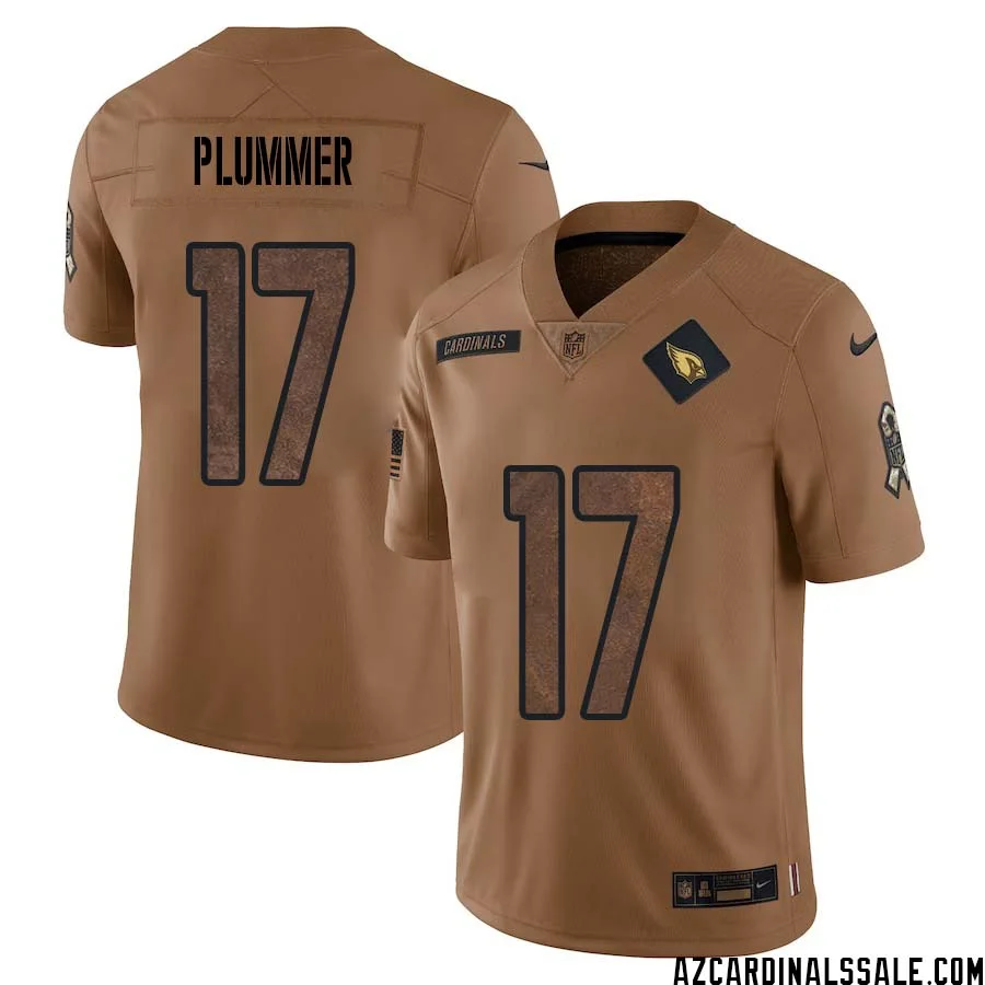 Jake Plummer No 17 Men Brown Arizona Cardinals 2023 Salute To Service Retired Player Limited Jersey 1