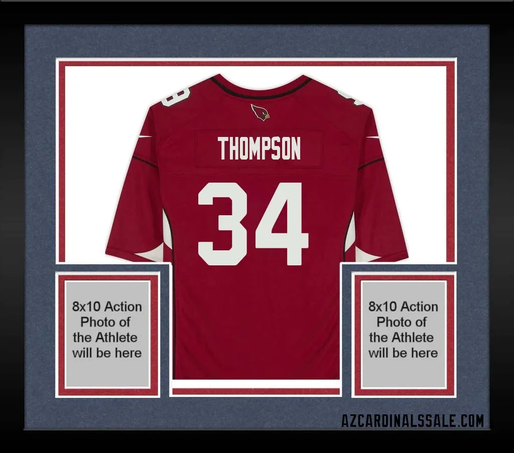 Jalen Thompson No 34 Arizona Cardinals Autographed Red Game Jersey