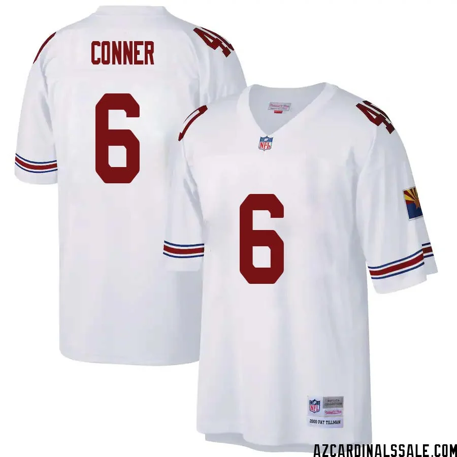James Conner No 6 Arizona Cardinals Mitchell Ness Big Tall 2000 Retired Player Replica Jersey White