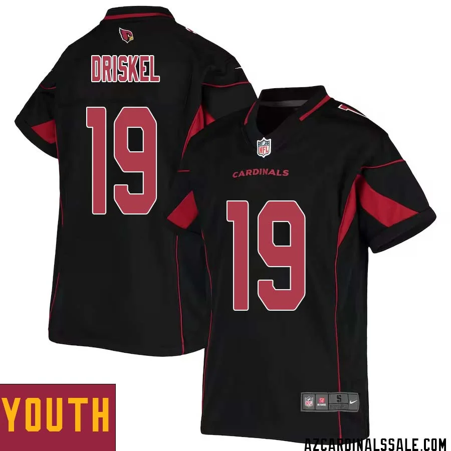 Jeff Driskel No 19 Youth Black Arizona Cardinals Color Rush Vapor Limited Jersey